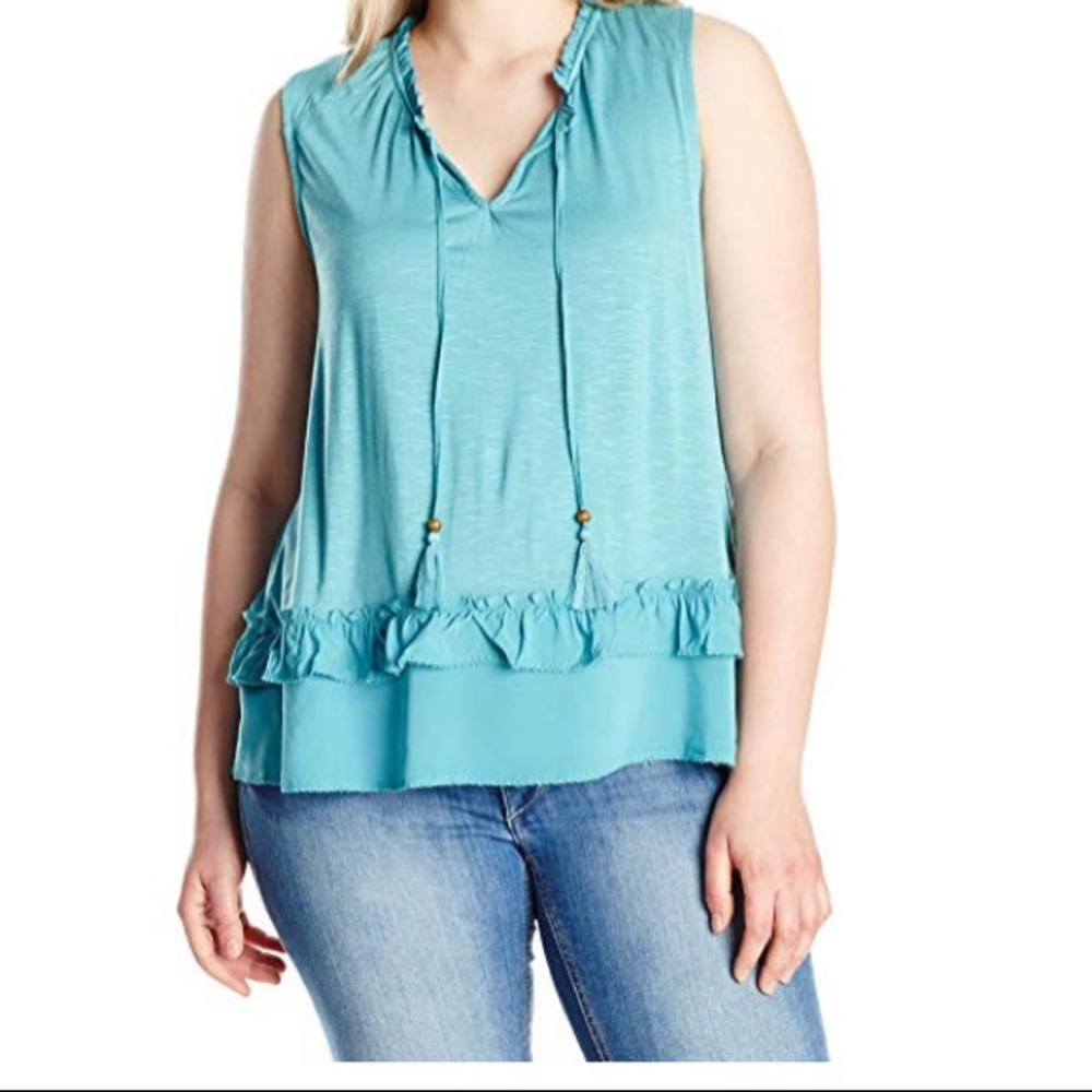 Democracy 1x Teal Tank